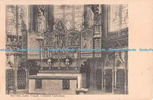 R302357 Lichfield Cathedral Lady Chapel Reredos 1904