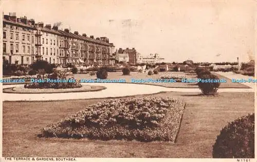 R302375 Southsea The Terrace and Gardens W J Nigh 1930