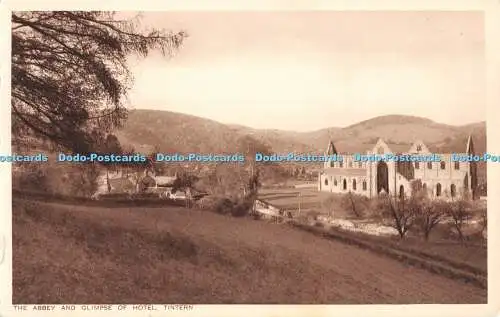 R302381 Tintern The Abbey and Glimpse of Hotel F G Sharp The R A P The Seal of A