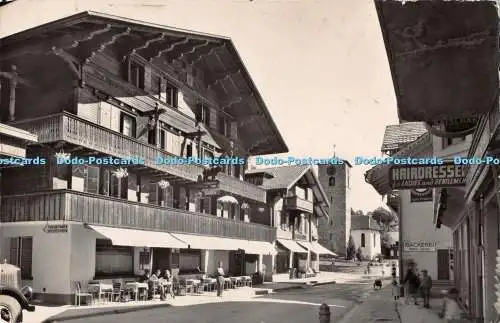 R304323 5354 Dorfgasse in Adelboden mit Gasthof z Baren E Gyger 1951