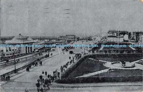 R302642 Blackpool South Shore Gardens and Bathing Pool 1931