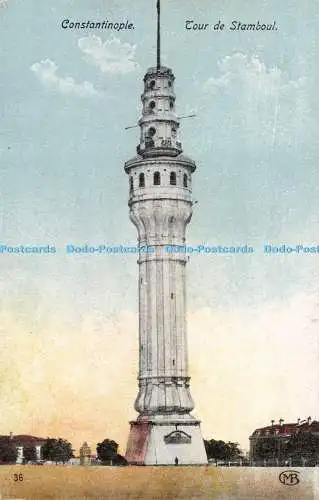 R300971 Konstantinopel Tour de Stamboul M B Postkarte