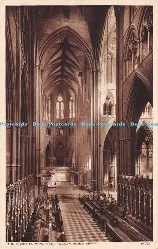 R304387 The Choir Looking East Westminster Abbey M721 Walter Scott