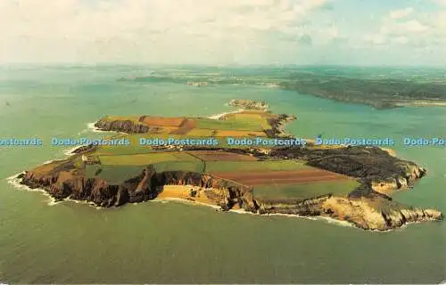 R302868 Caldey Island Wales Aerofilms Postkarte 1983