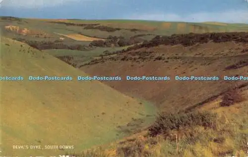 R302929 Devil Dyke South Downs J Salmon Cameracolour 1966
