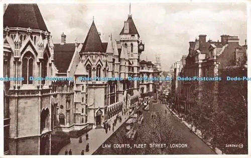 R302966 London Law Courts Fleet Street Valentine Photo Brown