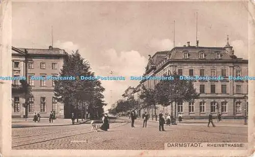 R303020 Darmstadt Rheinstraße Kunstverlag Wilhelm Gerling Darmstadt Nr 761