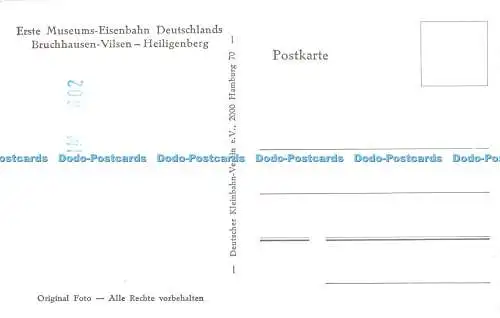 R301394 Erste Museen Eisenbahn Deutschlands Bruchhausen Vilsen Heiligenberg Ver