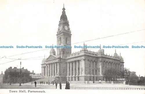 R303210 Town Hall Portsmouth Postkarte