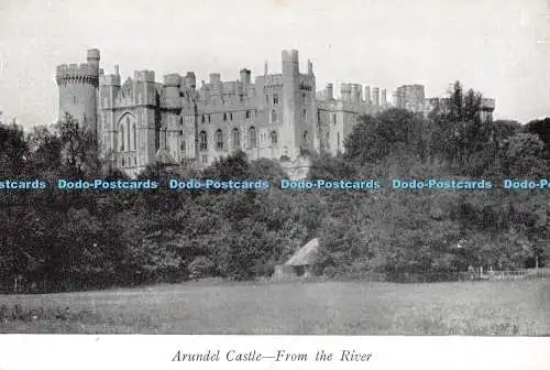 R301535 Schloss Arundel vom Fluss Postkarte