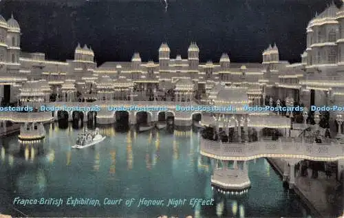 R301593 Court of Honour Night Effect Valentine Franco British Exhibition 1908