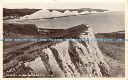 R301618 Seven Sisters near Eastbourne 1954