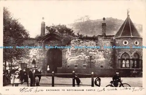 R308381 117 Eingang zur Nottingham Castle Central Serie W H S und S N 1910