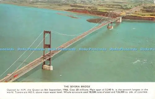 R305232 Die Severn-Brücke wurde am 8. September 1966 von H M der Königin eröffnet PT11140