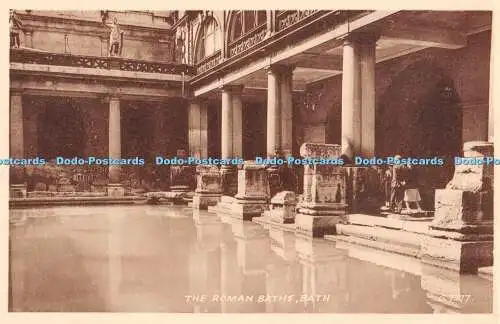 R305241 The Roman Baths Bath G7377 Sepiatype Valentine