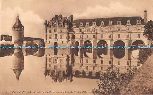 R303562 Chenonceaux 1 Le Chateau La Facade Occidentale LL Carte Postale