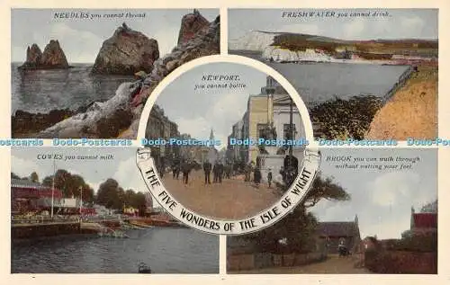 R306952 Die fünf Wunder der Isle of Wight W J Nigh Mehrfachansicht