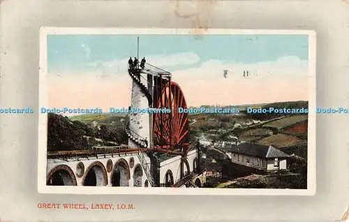 R307005 Great Wheel Laxey I O M Pyatt Manx Serie 1913