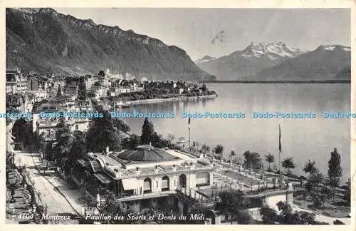 R303683 Montreux 4104 Pavillon des Sports et Dents du Midi Edition Jaeger Geneve