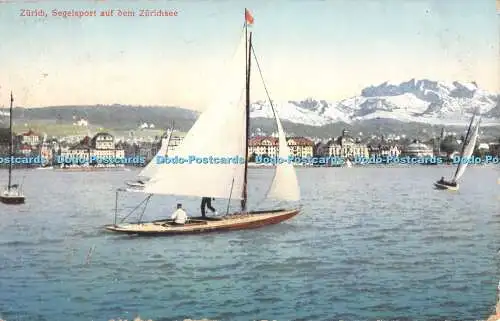 R308745 Zurich Segelsport auf dem Zurichsee S Sch Z 219 1912