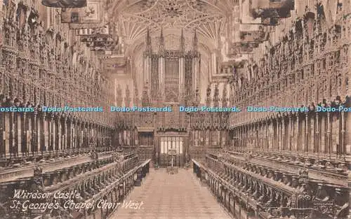 R303728 Windsor Castle St Georges Chapel Choir West F Frith and Co Ltd Reigate N