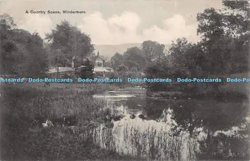 R303734 A Country Scene Windermere J H Crabtree Publisher Bowness on Windermere