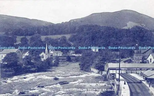 R310372 Llangollen aus der Bridge Photochrom Wedgwood Serie