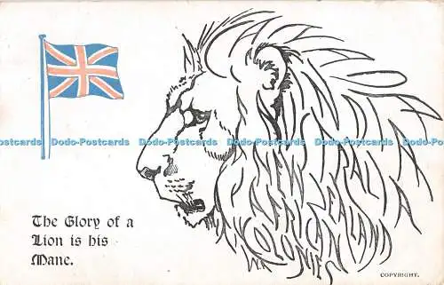 R307140 The Glory of a Lion is his Mane Boots The Chemists Patriotic Series A Tr