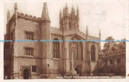 R310412 Oxford West Front Magdalen College Chapel RP 1934