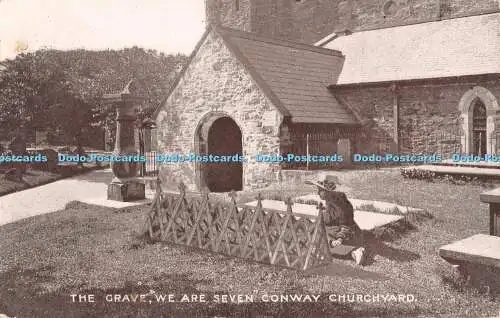 R310463 The Grave We are Seven Conway Churchyard R E Jones Bros 1920