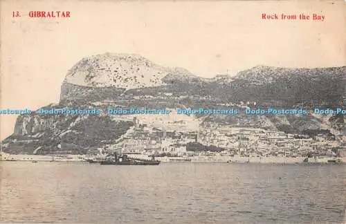 R308888 13 Gibraltar Rock from the Bay 1911