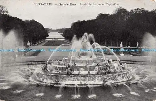 R303874 Versailles Grandes Eaux Bassin de Latone et Tapis Vert Carte Postale