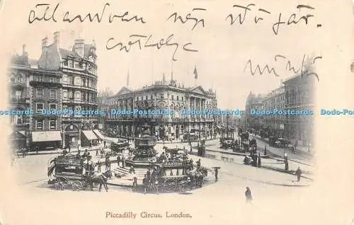 R305729 London Piccadilly Circus Postkarte 1904