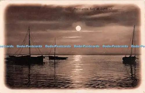 R307382 Morecambe Bay at Sundown Alfred Stiebel The Local Views Serie Nr. 622 Al