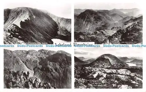 R303987 Lakeland Mountains Striding Edge Red Tarn and Top Of Hellvellyn Scawfell
