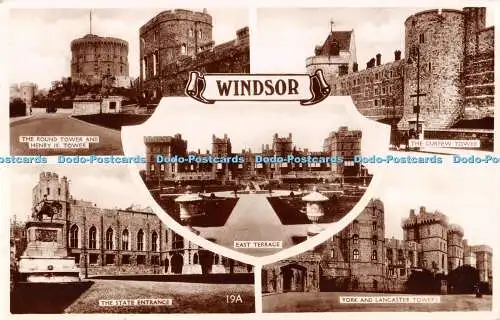 R303994 Windsor East Terrace The Round Tower And Henry III Tower The State Entra