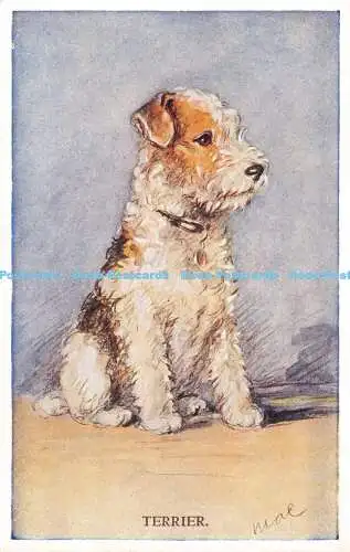 R310687 Terrier Valentinstag Tailwagger Postkarte