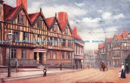 R305848 Norwich Herkuleshaus in Tombland Tuck Oilette Postkarte Nr 6687 1907