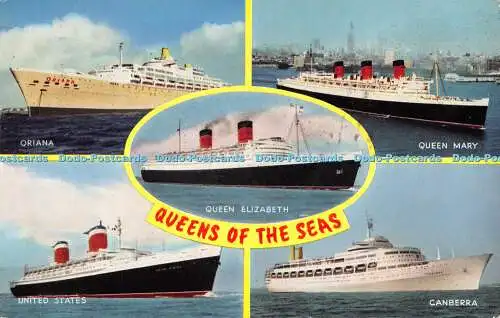 R309142 Queens Of The Seas Queen Elizabeth Oriana USA Queen Mary Canbe