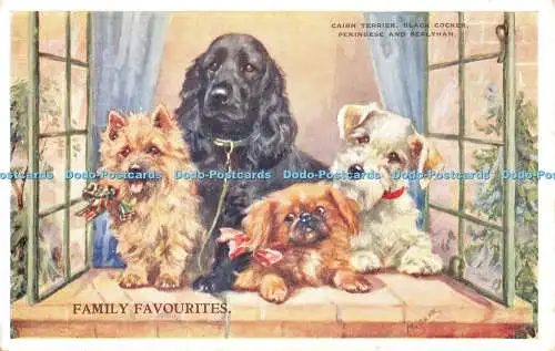 R307630 Family Favourites Cairn Terrier Black Cocker Pekingese and Sealyham M Ge