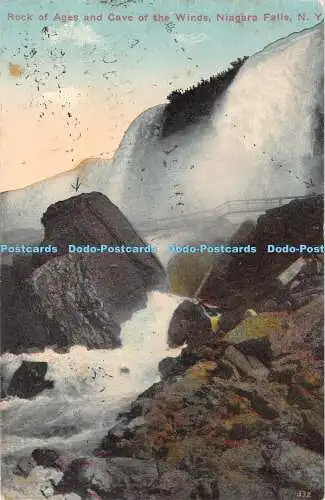 R310918 N Y Niagarafälle Felsen der Zeitalter und Höhle der Winde
