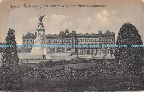 R306069 London Buckingham Palace and Queen Victoria Memorial 1921