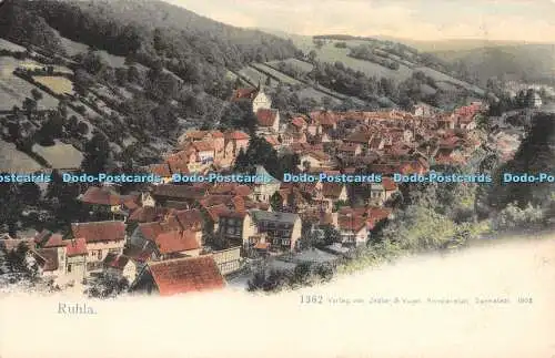 R309346 Ruhla 1382 Verlag von Zedler und Vogel Kunstanstalt Darmstadt 1902 Postk