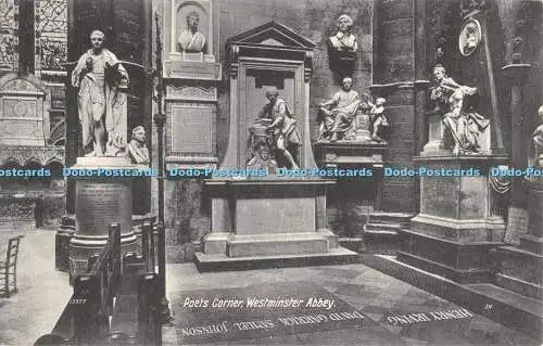 R306137 Westminster Abbey Poets Corner Valentines Serie