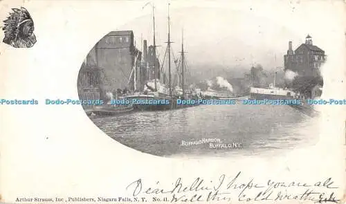 R307788 Buffalo Harbor Buffalo N Y Arthur Strauss No 41 Authorized by Act of Con