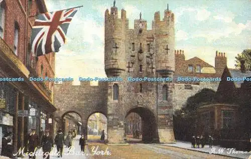 R309567 Micklegate Bar York R W Thomas exklusiv von Shurey bestehend aus Sketchy