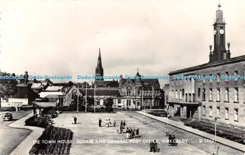R309802 The Town House Square And General Post Office Kirkcaldy D 1943 Valentine