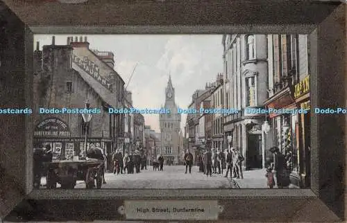 R309817 High Street Dunfermline Ideal Serie D und S K Postkarte