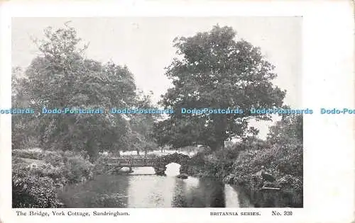 R310185 Sandringham York Cottage The Bridge W Boughton Britannia Serie Nr 320 1