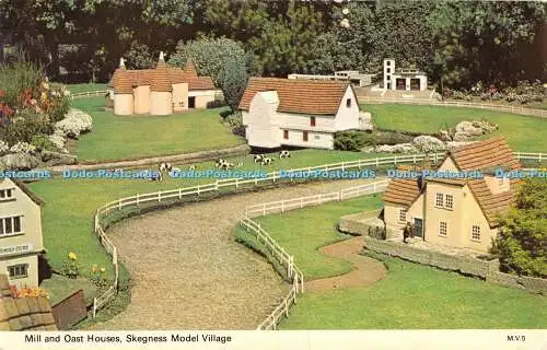 R310233 Skegness Model Village Mill and Oast House E T W Dennis Photocolour